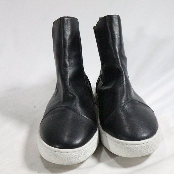 LFL by LUST FOR LIFE Black Vegan Leather Slip On Sneaker Boots Sz 10 - Picture 4 of 12